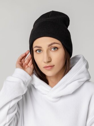 Шапка Real Rib, черная Шапка Real Rib, черная