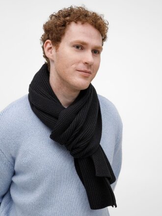 Шарф Nobilis Mono, черный Шарф Nobilis Mono, черный