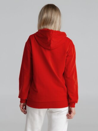 Толстовка на молнии с капюшоном Unit Siverga, красная Толстовка на молнии с капюшоном Unit Siverga, красная