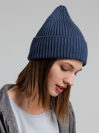 Шапка Stout, синий меланж Шапка Stout, синий меланж