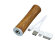 PB_wood2 Универсальное зарядное устройство power bank круглой формы. 2200MAH. Красный
