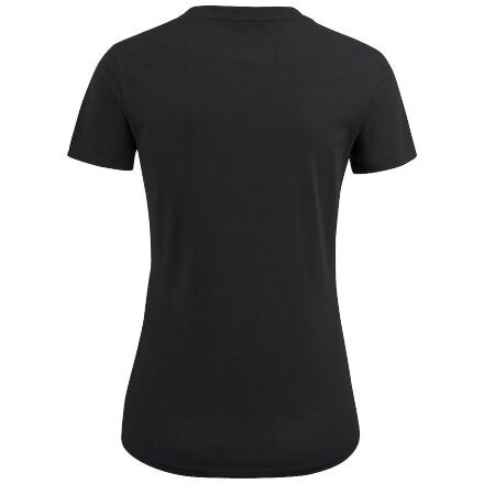 Футболка женская Ladies American U, черная Футболка женская Ladies American U, черная