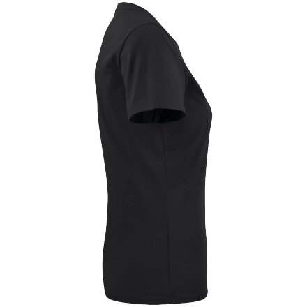 Футболка женская Ladies American U, черная Футболка женская Ladies American U, черная