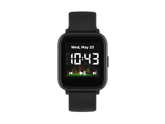 Смарт-часы со встроенным плеером Canyon SaltSW-78, черный с нанесением логотипа