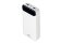 RIVACASE VA2280 (20000mAh) с дисплеем, белый, внешний аккумулятор /24 с нанесением логотипа