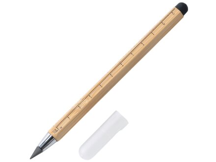 Вечный карандаш Sicily Bamboo из бамбука со стилусом и линейкой