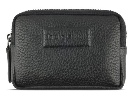 Ключница BUGATTI Elsa, с защитой данных RFID, чёрная, воловья кожа/полиэстер, 11х2х7 см Ключница BUGATTI Elsa, с защитой данных RFID, чёрная, воловья кожа/полиэстер, 11х2х7 см