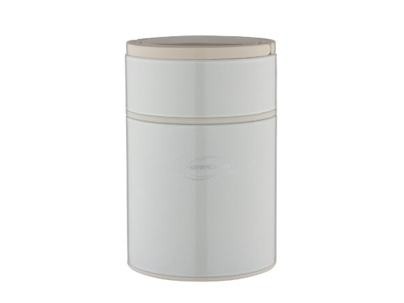 Термос из нерж. стали для еды тм ThermoCafe Arctic-500FJ, 0.5L, белый с нанесением логотипа