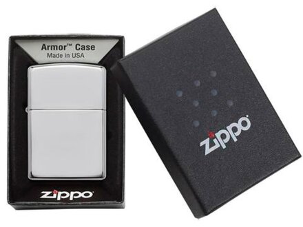 Зажигалка ZIPPO Armor™ c покрытием High Polish Chrome, латунь/сталь, серебристая, 38x13x57 мм Зажигалка ZIPPO Armor™ c покрытием High Polish Chrome, латунь/сталь, серебристая, 38x13x57 мм