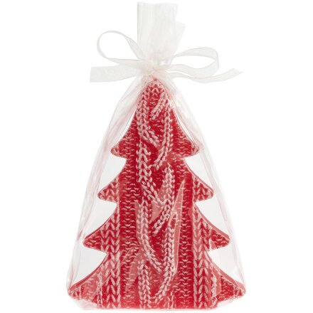 Свеча Kniteam, елка, красная Свеча Kniteam, елка, красная