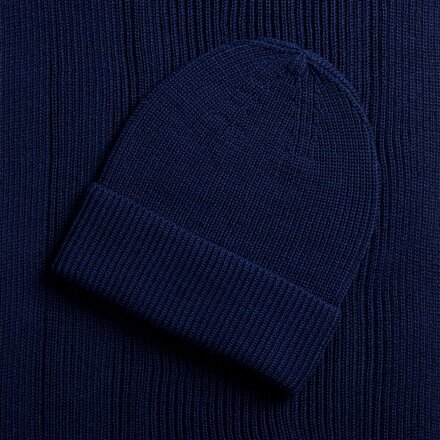 Шарф Nobilis Mono, темно-синий