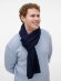 Шарф Nobilis Mono, темно-синий