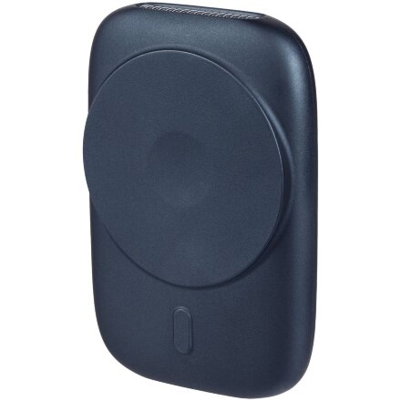 Универсальный магнитный аккумулятор Feel Motion, 5000 мАч, темно-синий Универсальный магнитный аккумулятор Feel Motion, 5000 мАч, темно-синий