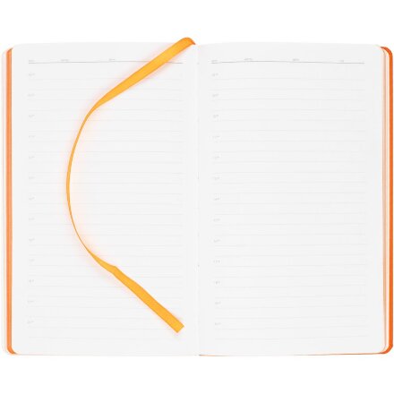 Ежедневник Duplex, недатированный, белый с оранжевым Ежедневник Duplex, недатированный, белый с оранжевым