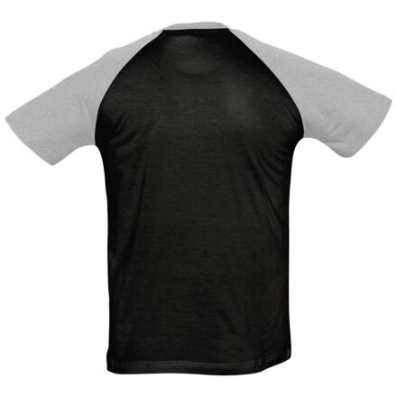 Футболка мужская двухцветная Funky 150, черная с серым меланжем Футболка мужская двухцветная Funky 150, черная с серым меланжем