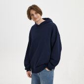 Худи оверсайз унисекс FUSION, темно-синий, размер M/L