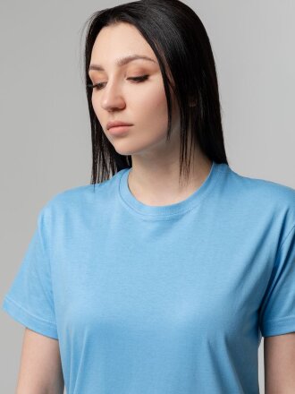 Футболка унисекс T-bolka 140, голубая Футболка унисекс T-bolka 140, голубая