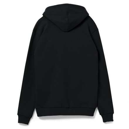 Толстовка на молнии с капюшоном Unit Siverga, черная Толстовка на молнии с капюшоном Unit Siverga, черная