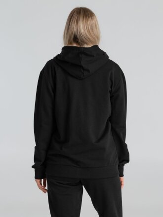 Толстовка на молнии с капюшоном Unit Siverga, черная Толстовка на молнии с капюшоном Unit Siverga, черная