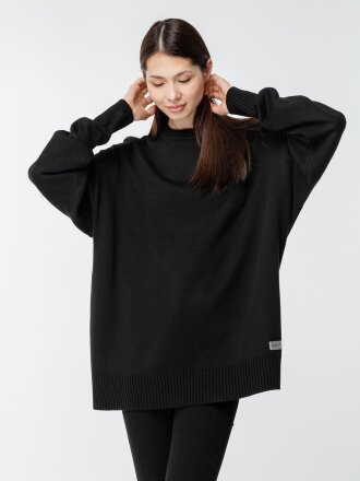 Джемпер оверсайз унисекс Stated в сумке, черный Джемпер оверсайз унисекс Stated в сумке, черный