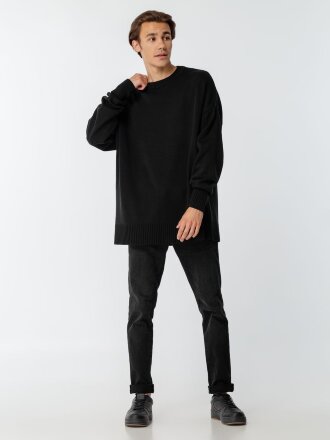 Джемпер оверсайз унисекс Stated в сумке, черный Джемпер оверсайз унисекс Stated в сумке, черный