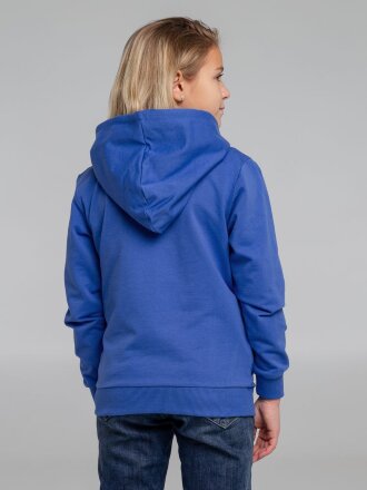 Толстовка с капюшоном детская Kirenga Kids, ярко-синяя Толстовка с капюшоном детская Kirenga Kids, ярко-синяя
