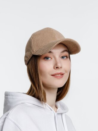 Бейсболка Soft Core, бежевая Бейсболка Soft Core, бежевая