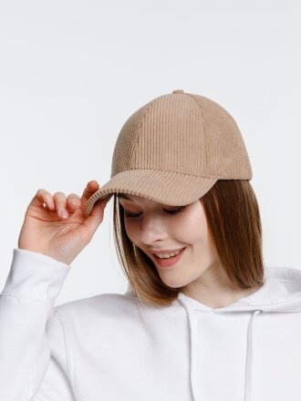 Бейсболка Soft Core, бежевая Бейсболка Soft Core, бежевая