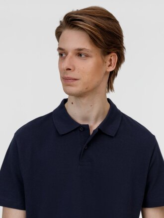 Рубашка поло унисекс Pulse, кобальт (темно-синяя) Рубашка поло унисекс Pulse, кобальт (темно-синяя)