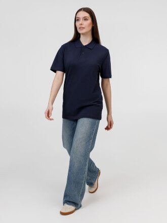 Рубашка поло унисекс Pulse, кобальт (темно-синяя) Рубашка поло унисекс Pulse, кобальт (темно-синяя)