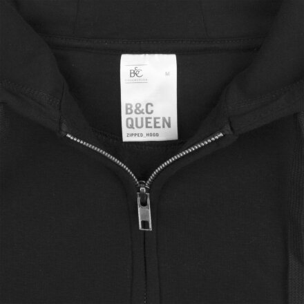 Толстовка на молнии с капюшоном женская Queen, темно-синяя Толстовка на молнии с капюшоном женская Queen, темно-синяя