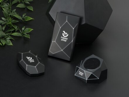 Портативное беспроводное зарядное устройство Geo Wireless, 5000 mAh, черный Портативное беспроводное зарядное устройство Geo Wireless, 5000 mAh, черный