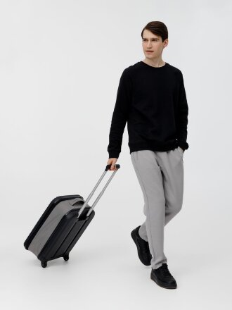 Чемодан Bonfold, черный с серым Чемодан Bonfold, черный с серым