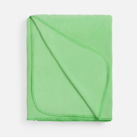Флисовый плед Warm&Peace, светло-зеленый