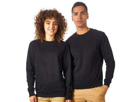 Свитшот Motion унисекс с начесом, черный Свитшот Motion унисекс с начесом, черный