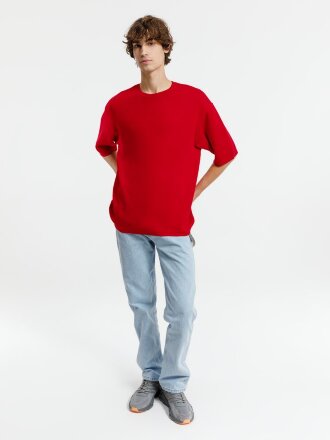 Джемпер с коротким рукавом Siluetti Volumica, красный Джемпер с коротким рукавом Siluetti Volumica, красный