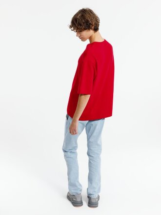 Джемпер с коротким рукавом Siluetti Volumica, красный Джемпер с коротким рукавом Siluetti Volumica, красный