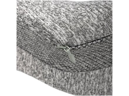 Подушка TORBER, дорожная, с эфектом памяти, серая, полиэстер, 20х27х10 см