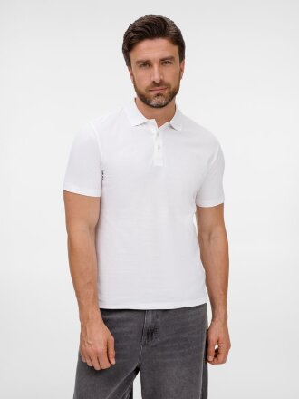 Рубашка поло унисекс Tervise, белая Рубашка поло унисекс Tervise, белая