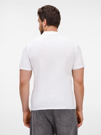 Рубашка поло унисекс Tervise, белая Рубашка поло унисекс Tervise, белая