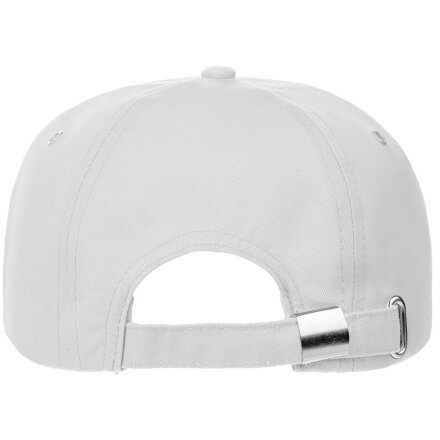 Бейсболка Canopy, белая с темно-синим кантом Бейсболка Canopy, белая с темно-синим кантом