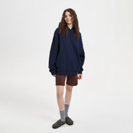 Худи оверсайз унисекс FUSION, темно-синий, размер XL/2XL