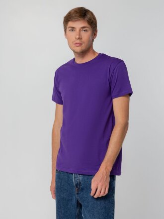 Футболка унисекс T-bolka 140, фиолетовая Футболка унисекс T-bolka 140, фиолетовая