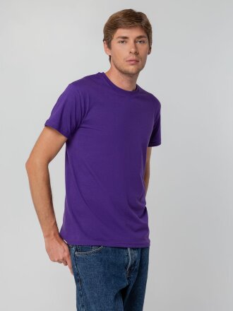 Футболка унисекс T-bolka 140, фиолетовая Футболка унисекс T-bolka 140, фиолетовая