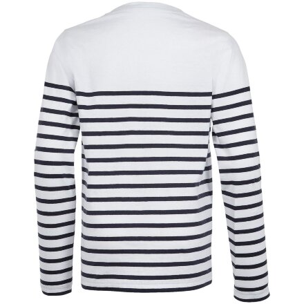 Футболка детская с длинным рукавом Matelot LSL Kids, белая с синим Футболка детская с длинным рукавом Matelot LSL Kids, белая с синим