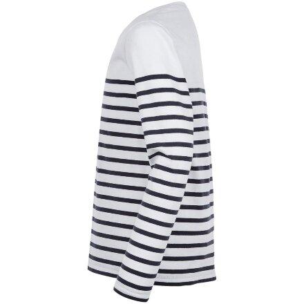 Футболка детская с длинным рукавом Matelot LSL Kids, белая с синим Футболка детская с длинным рукавом Matelot LSL Kids, белая с синим