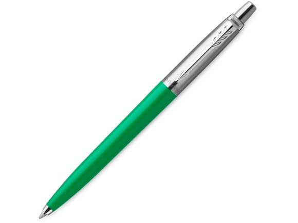 Шариковая ручка Parker Jotter, цвет GREEN, цвет чернил синий, толщина линии M , в подарочной коробке с нанесением логотипа