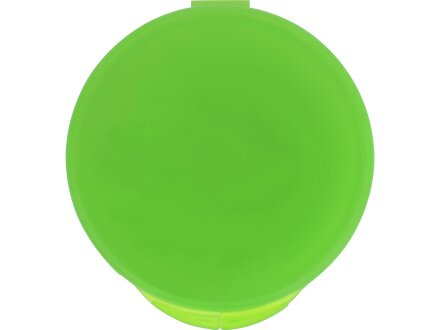 Силиконовая трубочка Fresh в пластиковом кейсе, зеленое яблоко