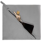 Полотенце спортивное Hard Work, серое Полотенце спортивное Hard Work, серое