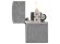 Зажигалка ZIPPO Classic с покрытием ™Plate, латунь/сталь, серебристая, матовая, 38x13x57 мм